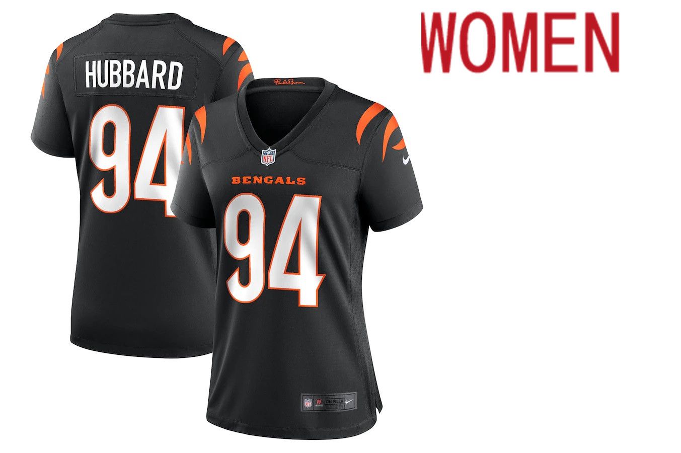 Women Cincinnati Bengals #94 Sam Hubbard Nike Black Game NFL Jersey